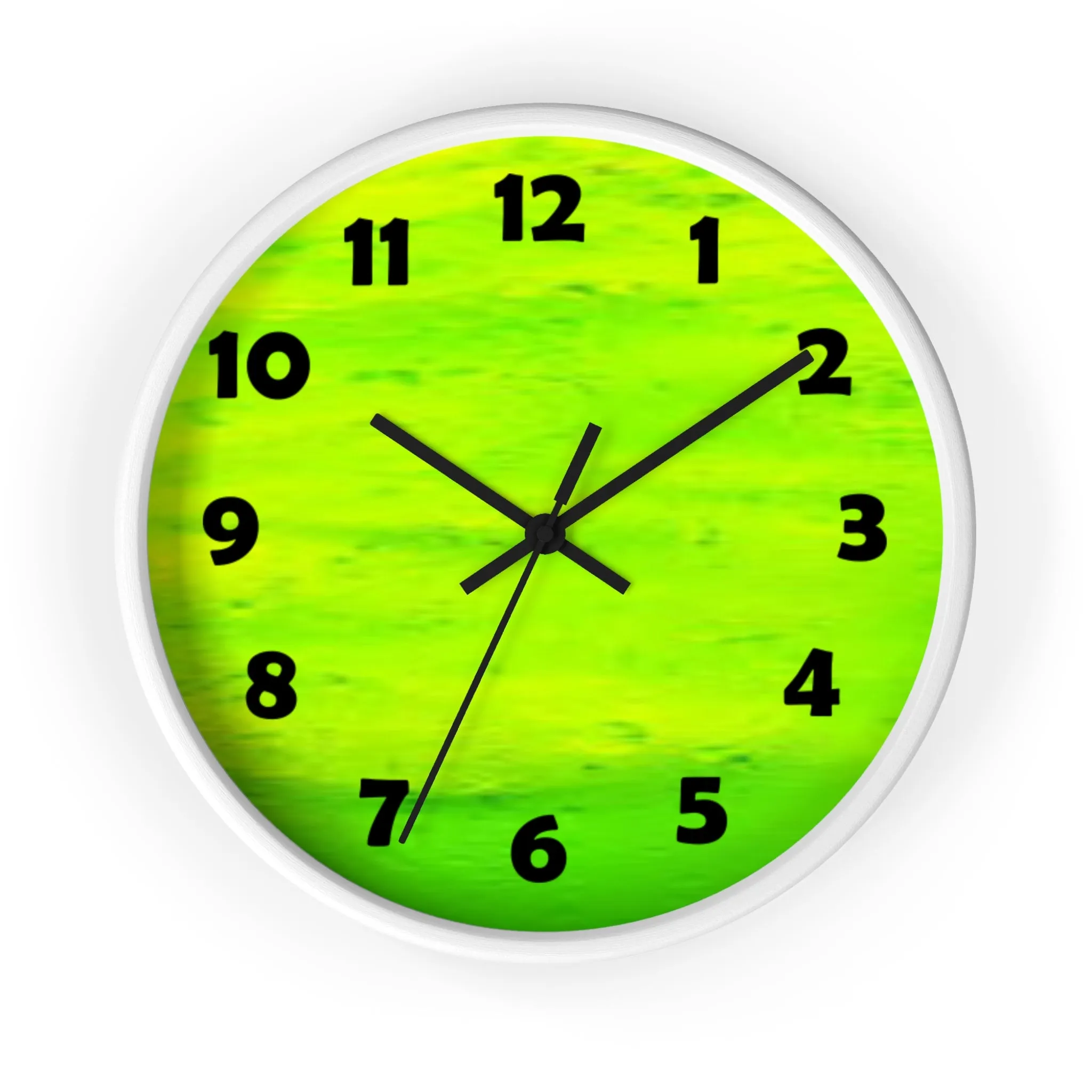 Lime Green Color Wall Clock