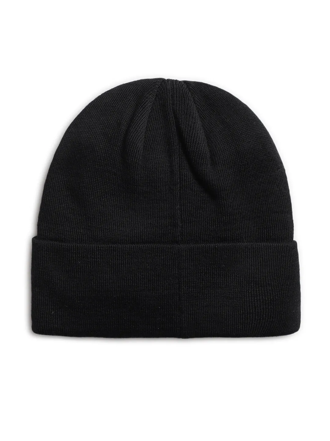 Lindbergh Men Black Solid Beanie Cap