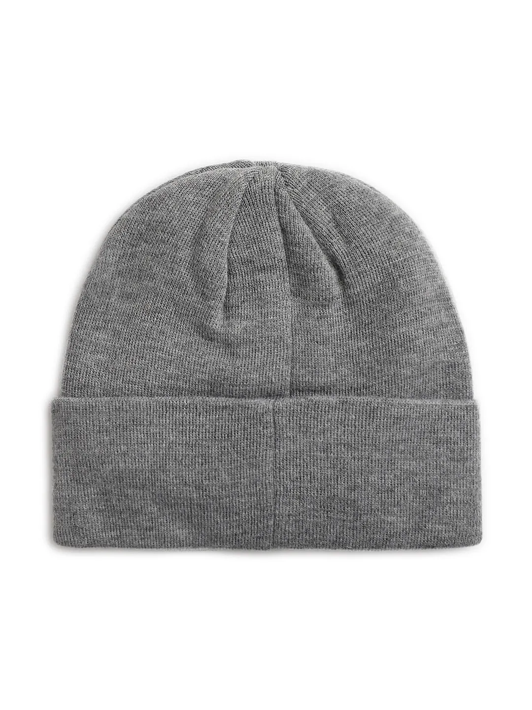 Lindbergh Men Grey Solid Beanie Cap