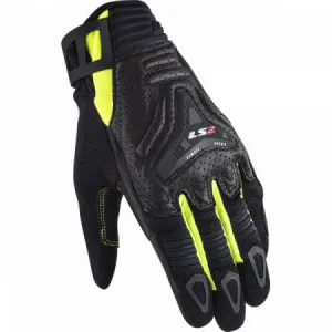 Ls2 All Terrain Lady Gloves Black H-V Yellow