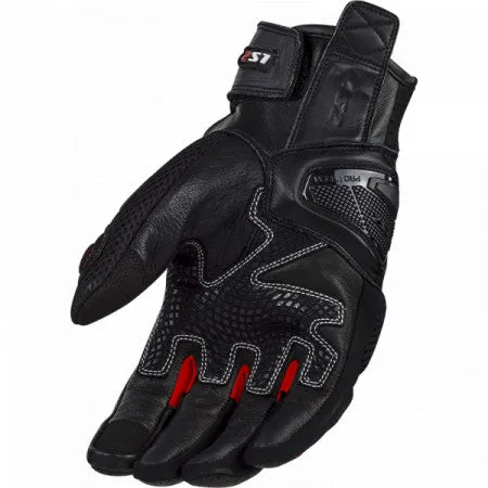 Ls2 Spark 2 Leather Man Gloves Black Red