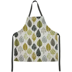 Magda Yellow Cotton Print Apron