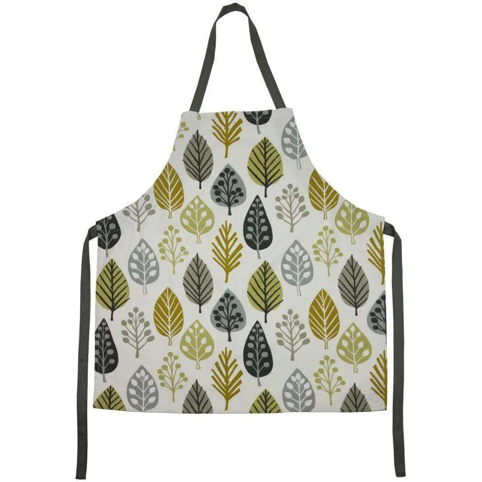 Magda Yellow Cotton Print Apron