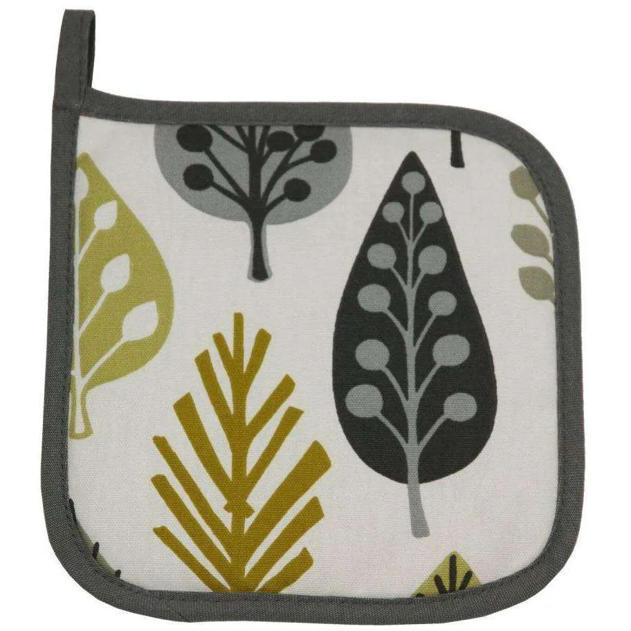 Magda Yellow Cotton Print Oven Trivet