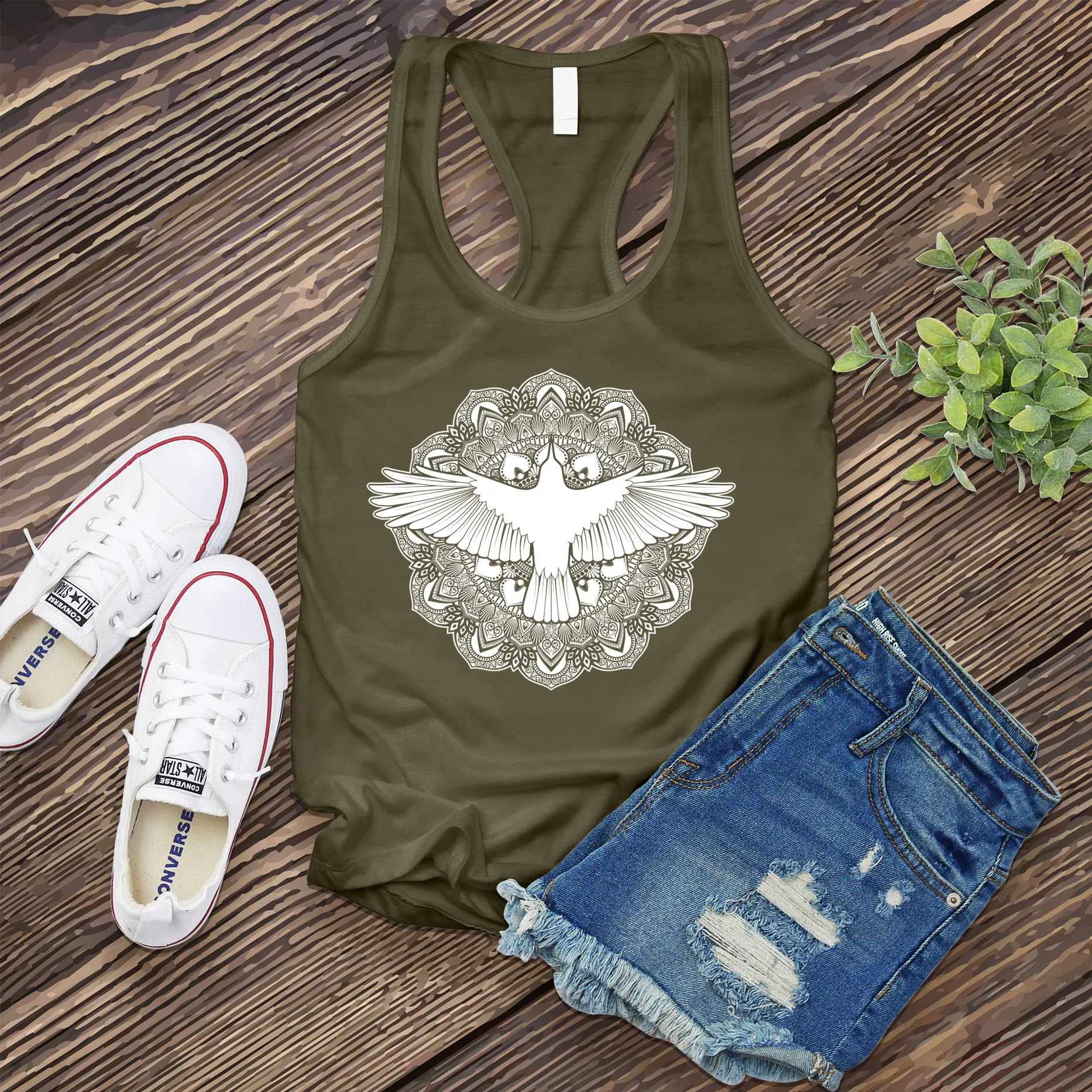 Mandala Raven Women's Tank Top