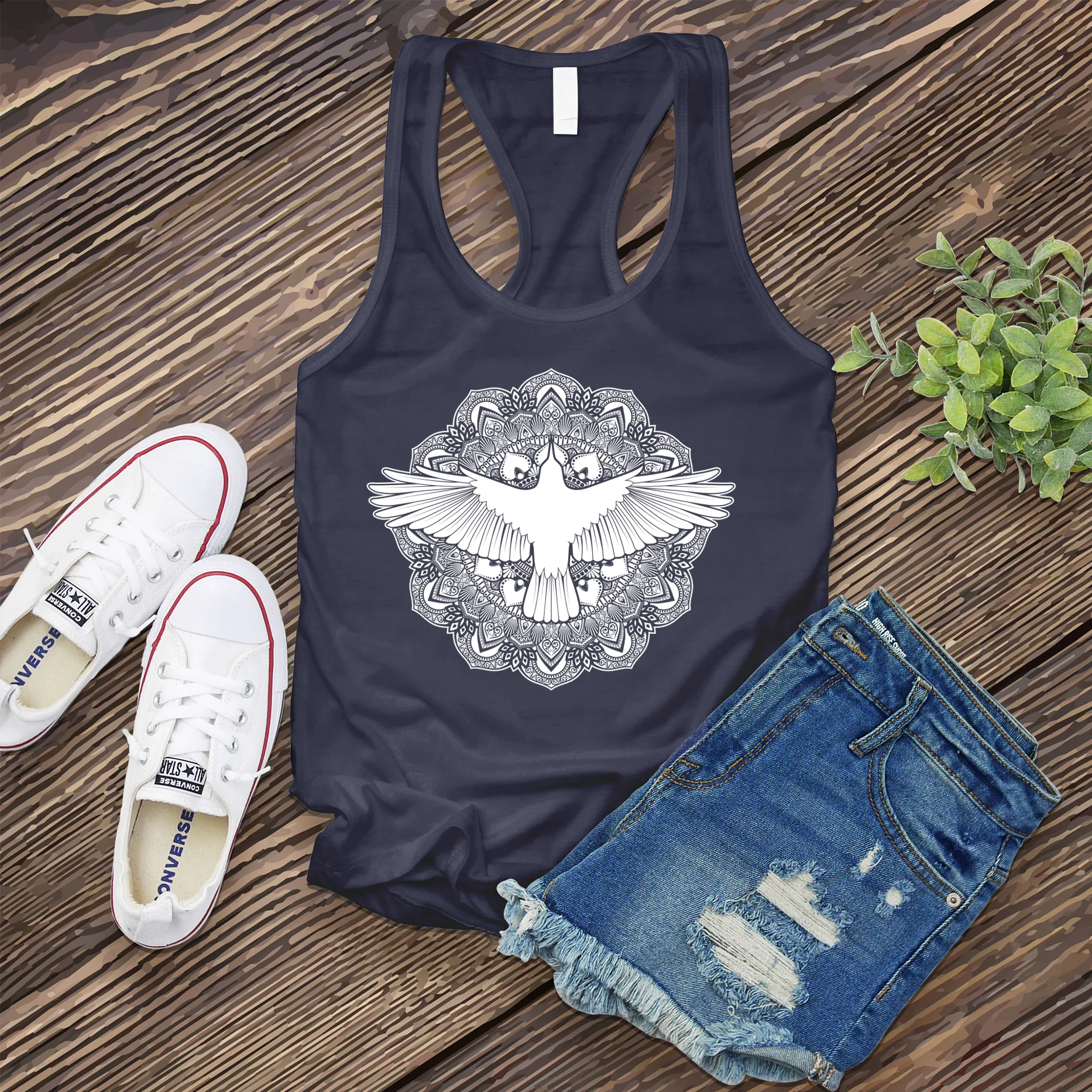 Mandala Raven Women's Tank Top