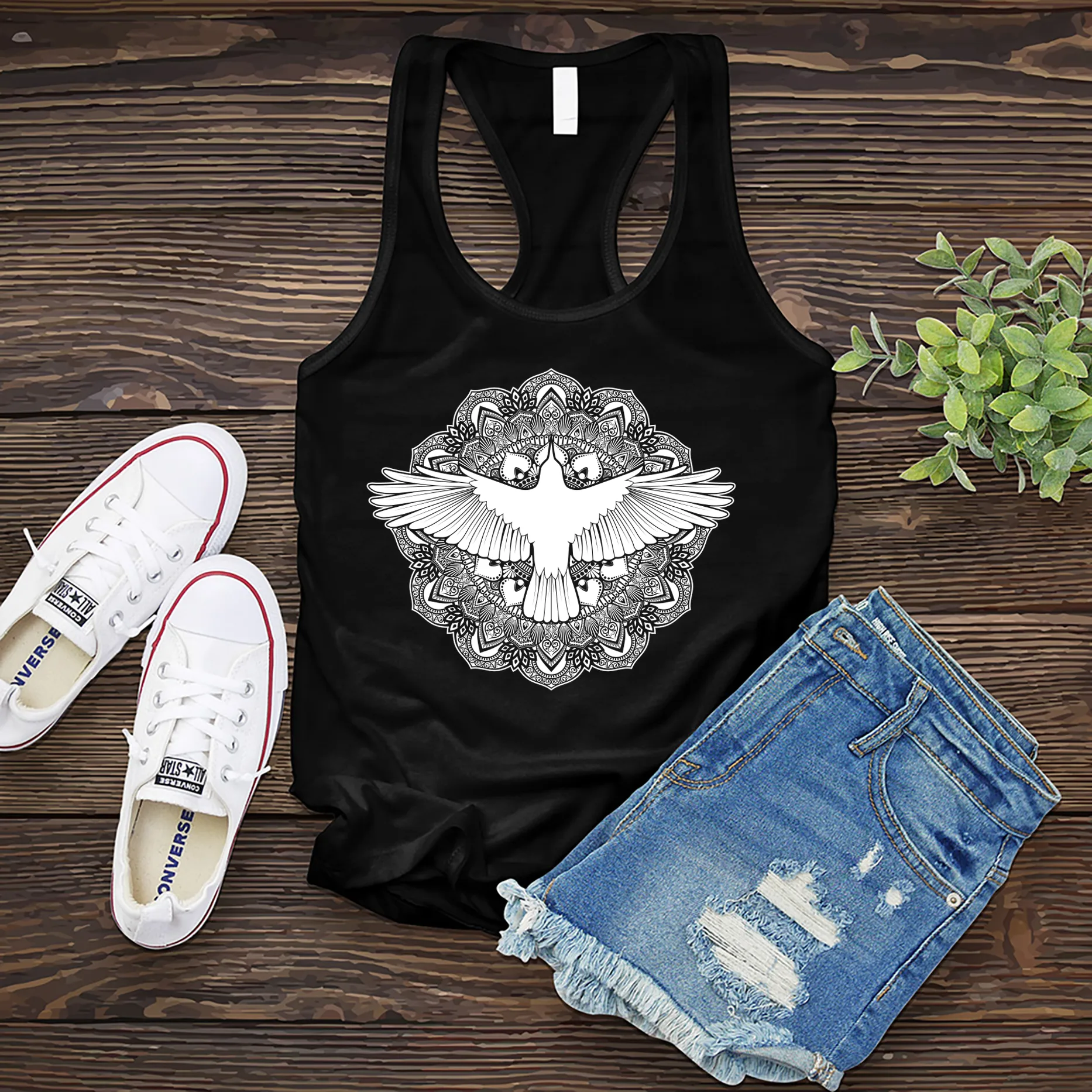 Mandala Raven Women's Tank Top