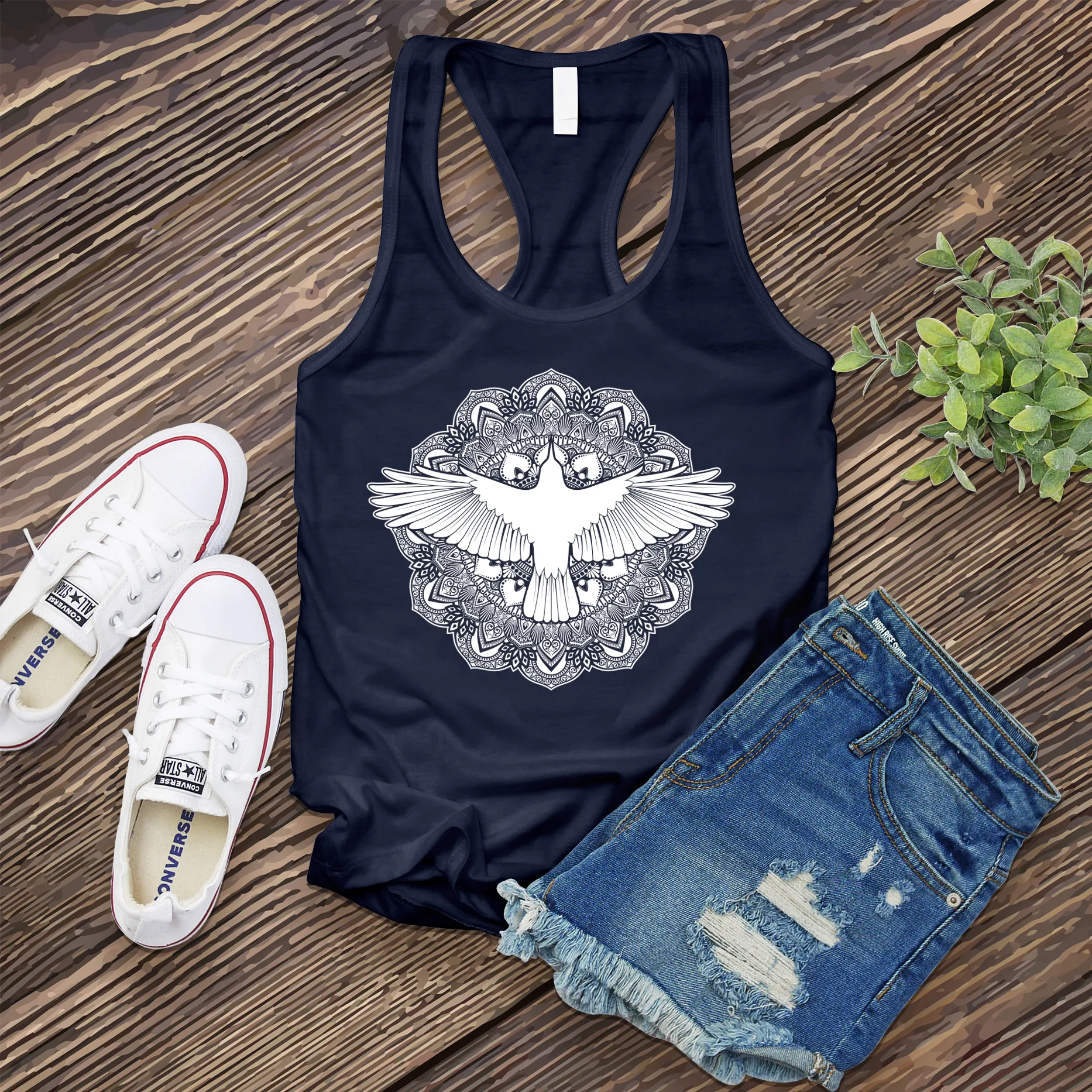 Mandala Raven Women's Tank Top