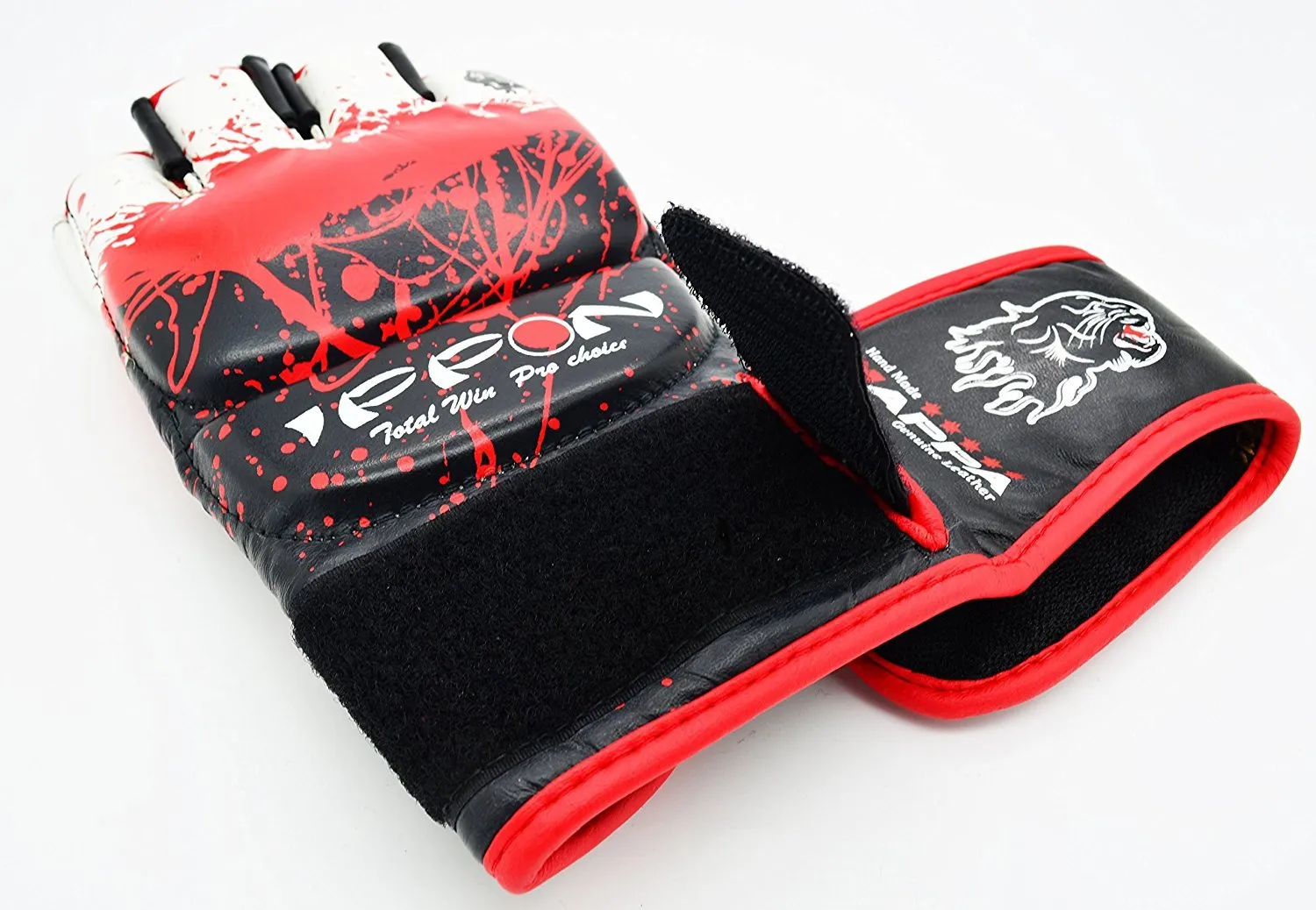 MAR-418 | IPPON Genuine Leather Blood Splatter Strike Gloves