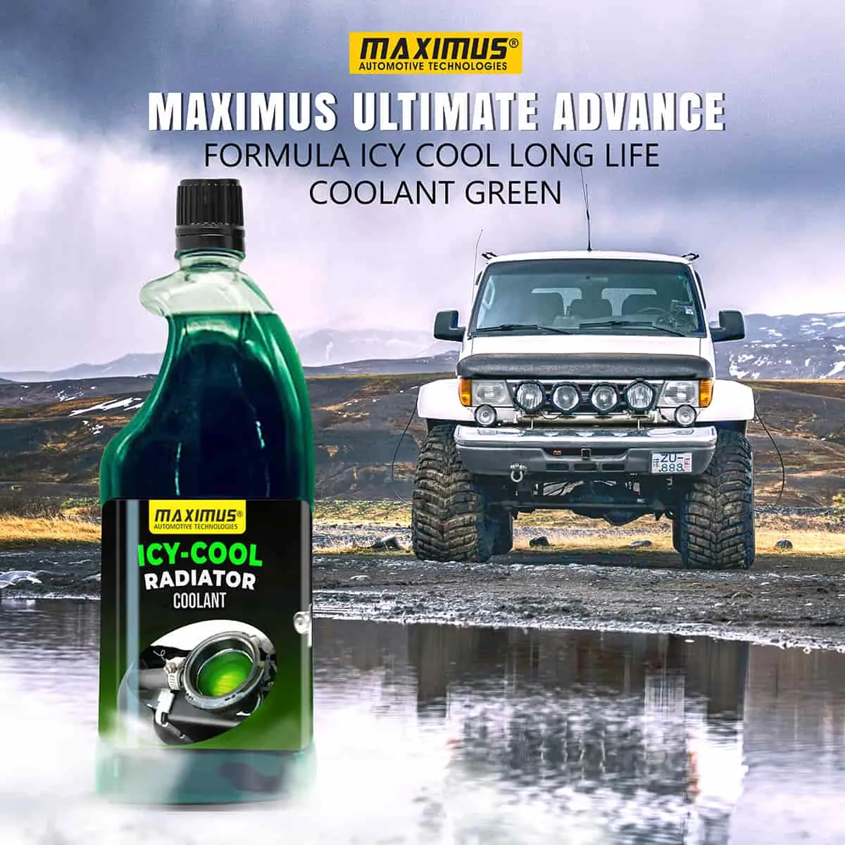 Maximus Ultimate Advance Formula ICY Cool Long Life Coolant Green - 1L