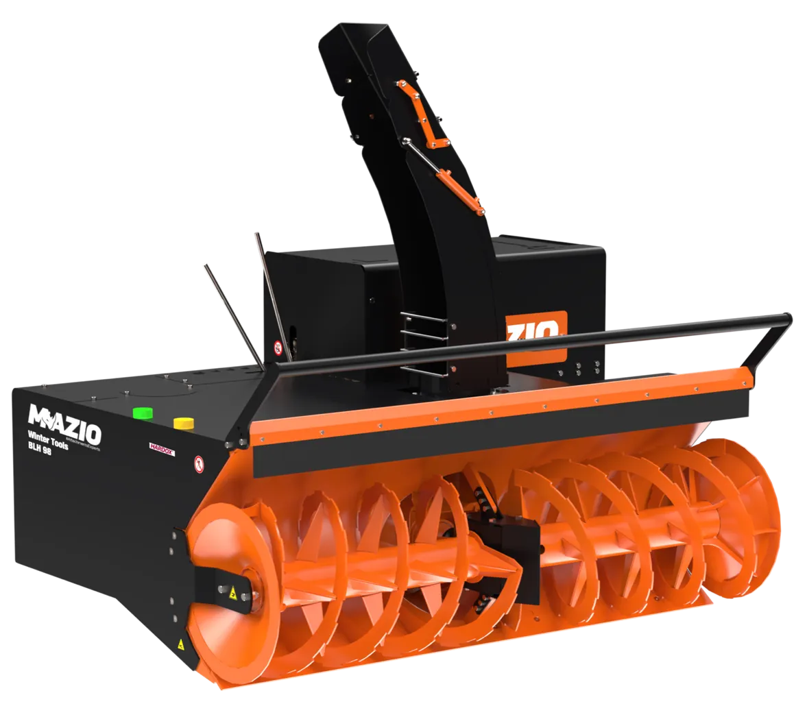 Mazio Winter Tools Two Stages Snow Blowers | Working Width 61" to 98.4" inche | Weight 224 to 4180 Lbs | For Skid Steer Loaders