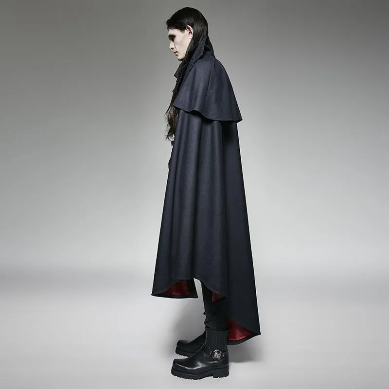 Men's Gothic Style Vampire Cape Overcoat