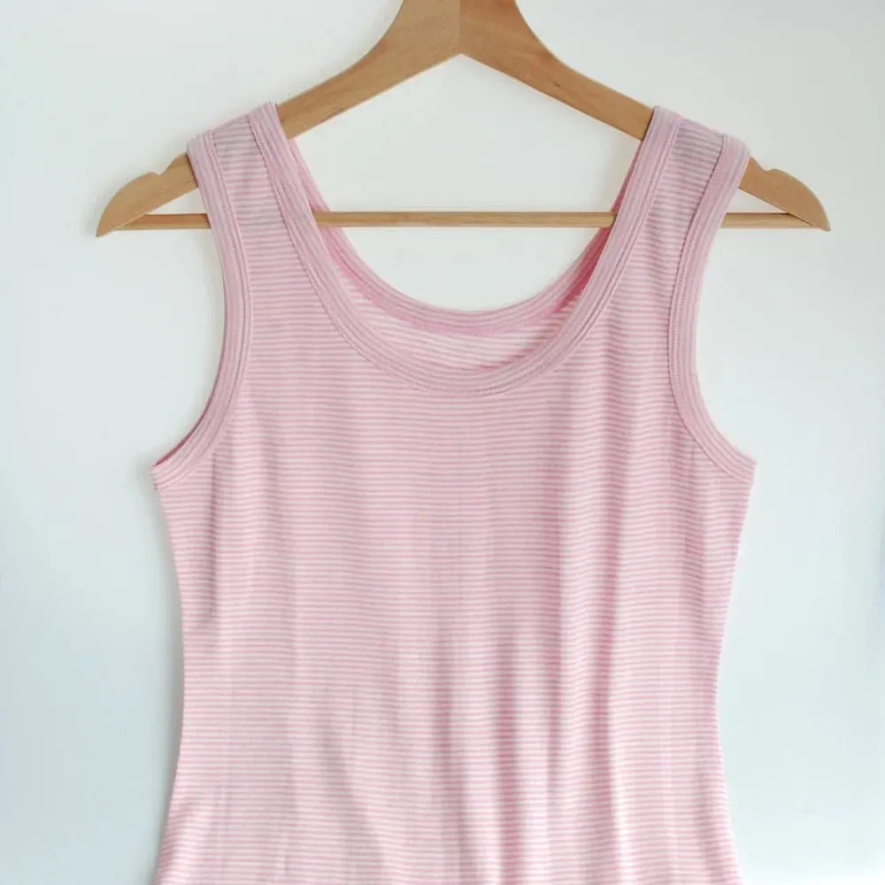 Micro Merino Wool Tank Top - Medium Stretch, Casual Style