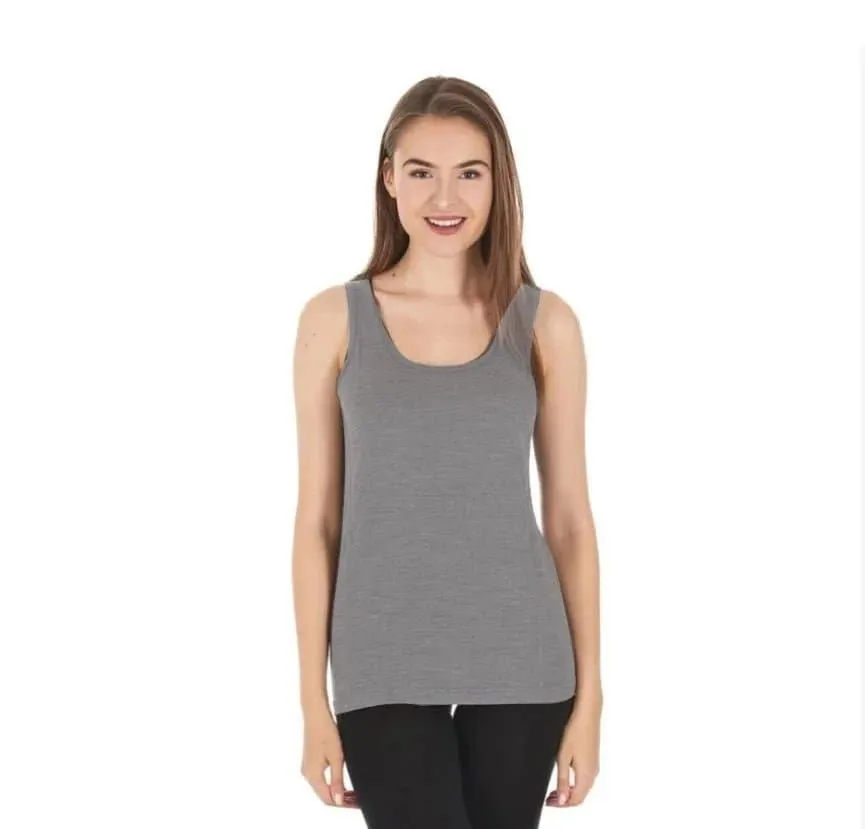 Micro Merino Wool Tank Top - Medium Stretch, Casual Style