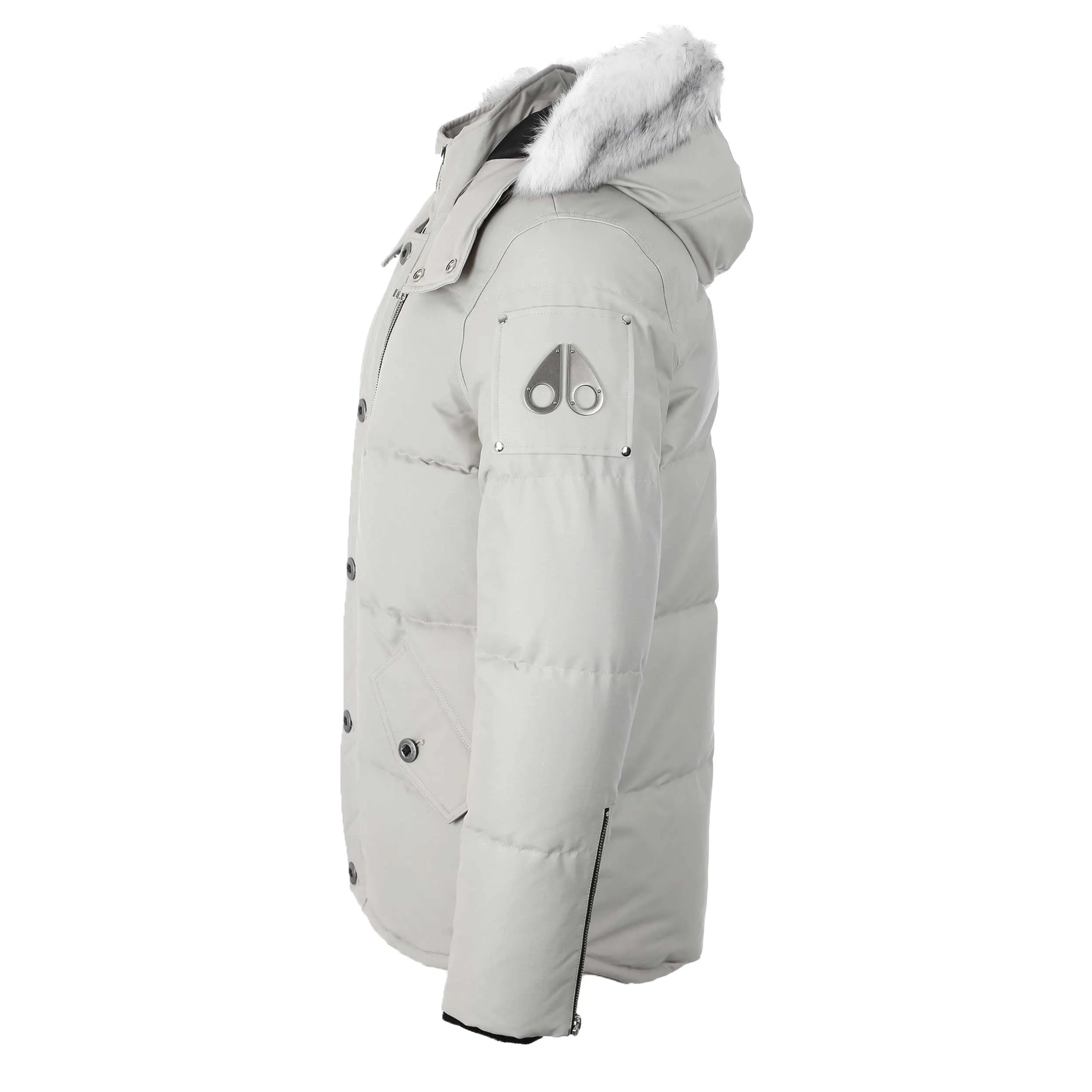 Moose Knuckles 3Q Jacket in Storm Grey & Natural Fur