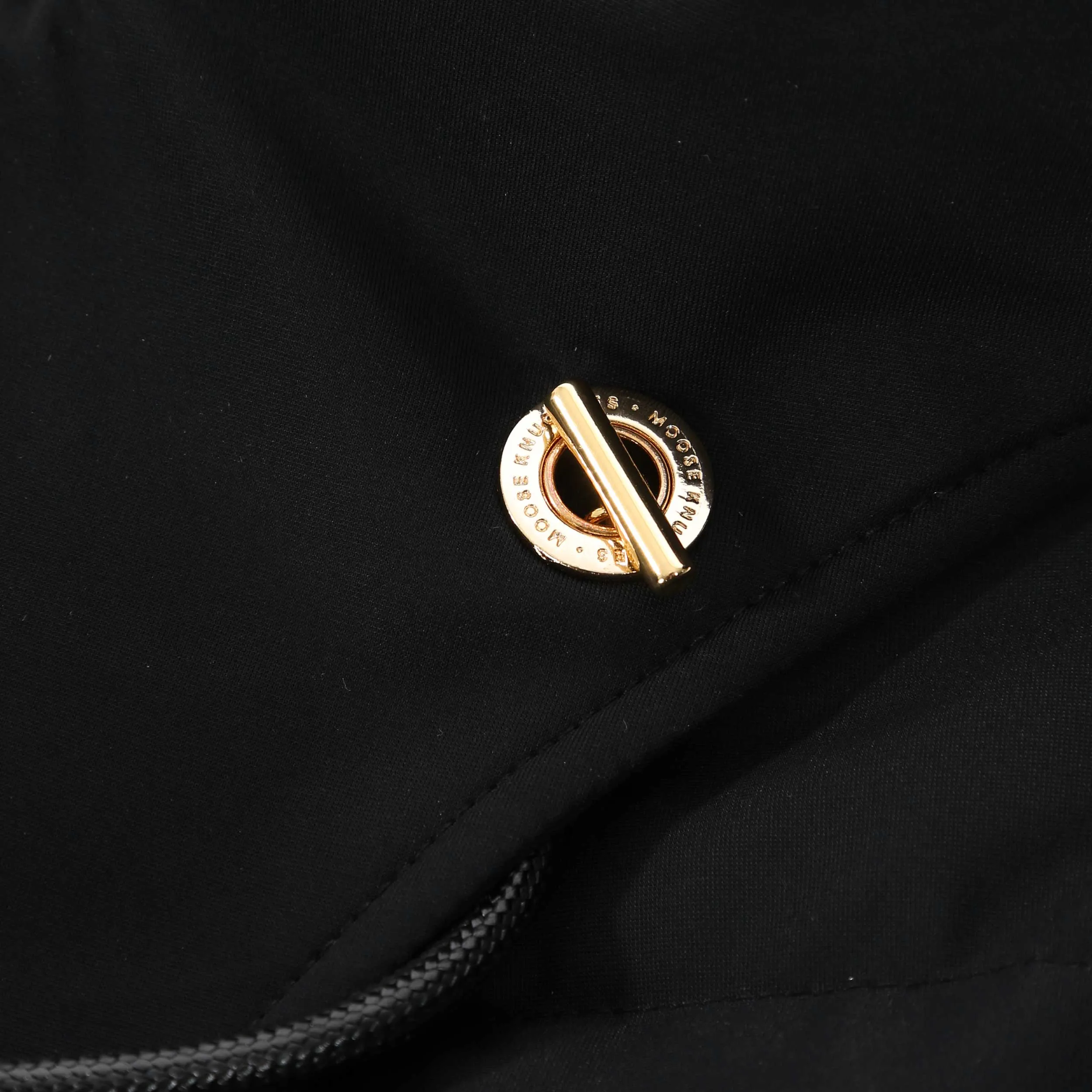 Moose Knuckles Gold Cambria Ladies Jacket in Black & Gold