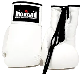 MORGAN P.U LACE UP AUTOGRAPH GLOVES (10oz)