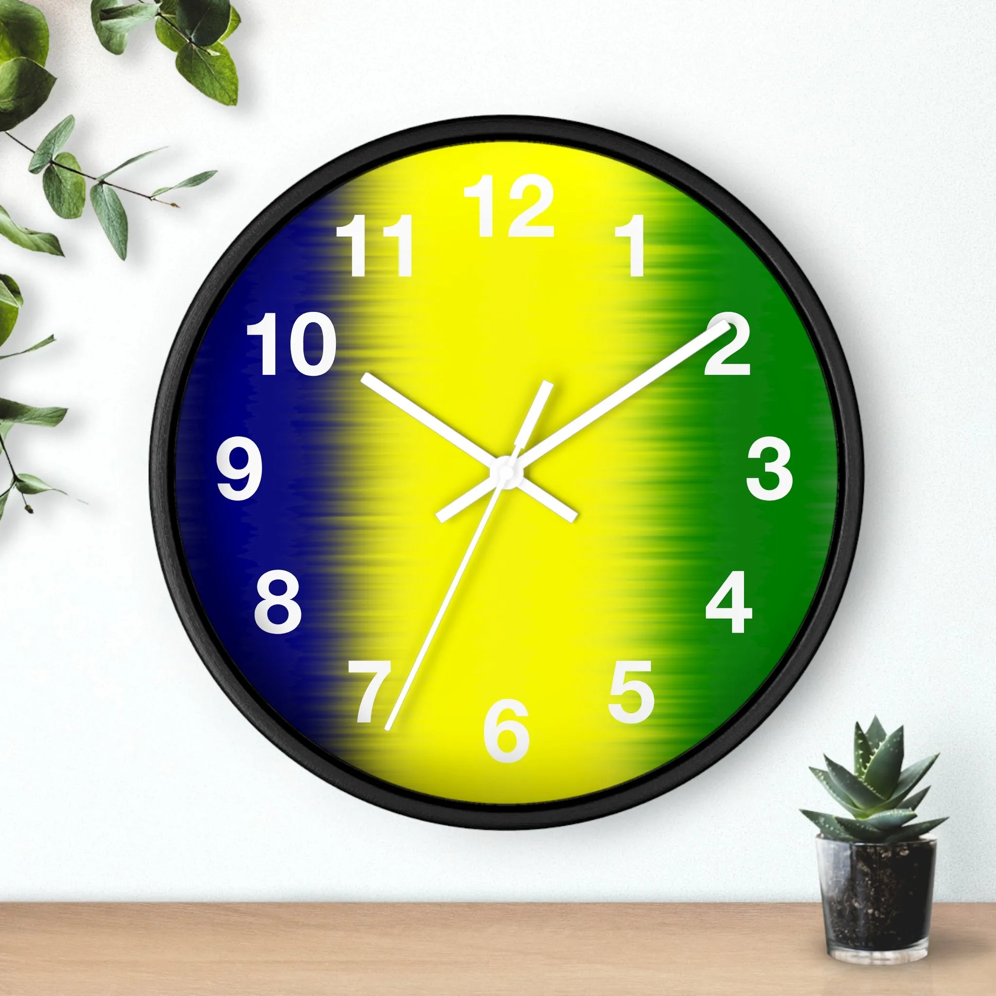 National Colors St. Vincent and the Grenadines Wall Clock