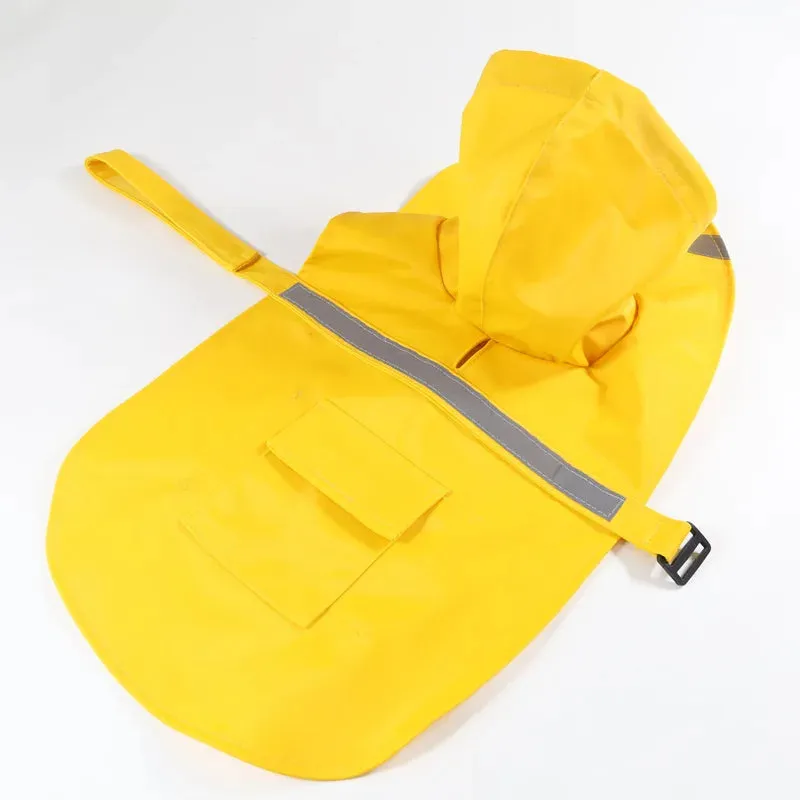 New Large Dog Waterproof Raincoat Coat Pet Leisure Clothes Teddy Bear Big Dog Waterproof Clothes Pet Raincoat S-5XL