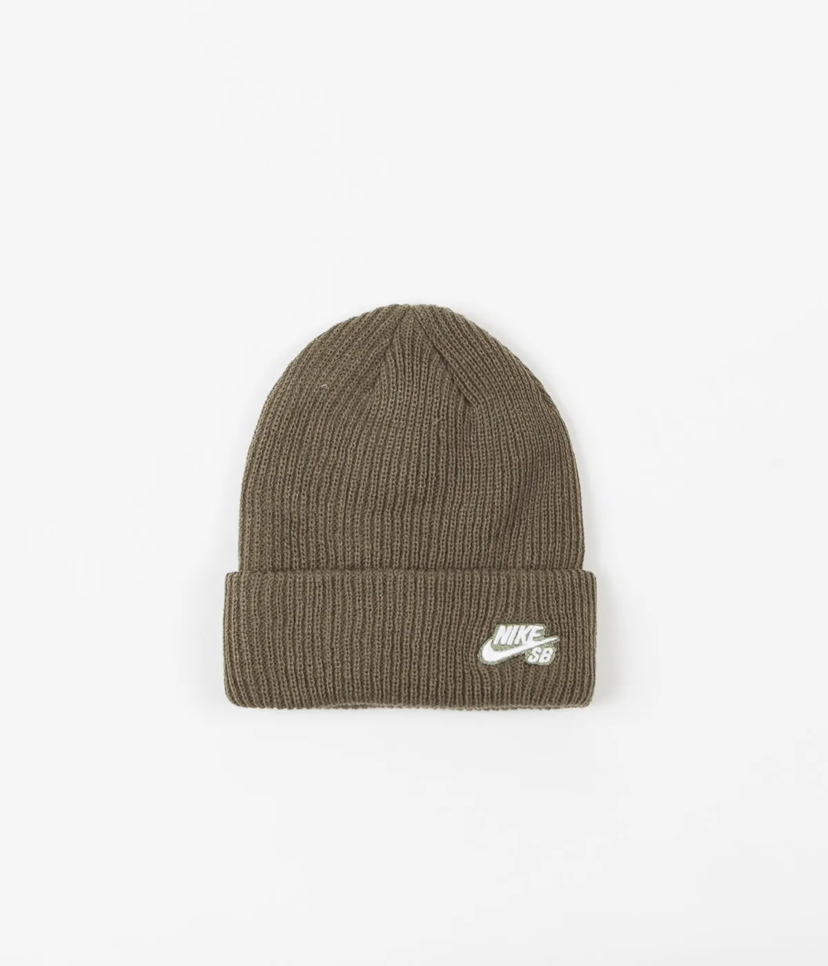 Nike SB Fisherman Beanie - Medium Olive / White