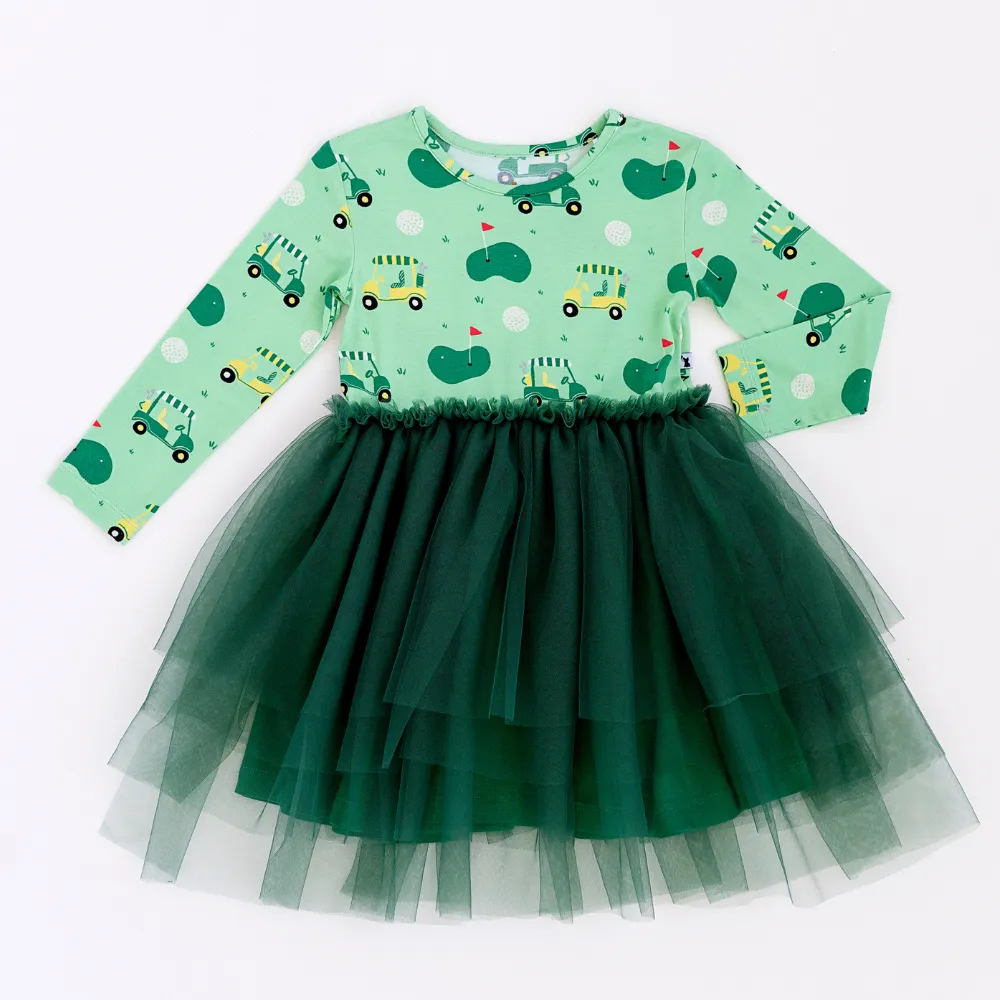 No ifs, ands, or Putts Toddler Dress With Tulle