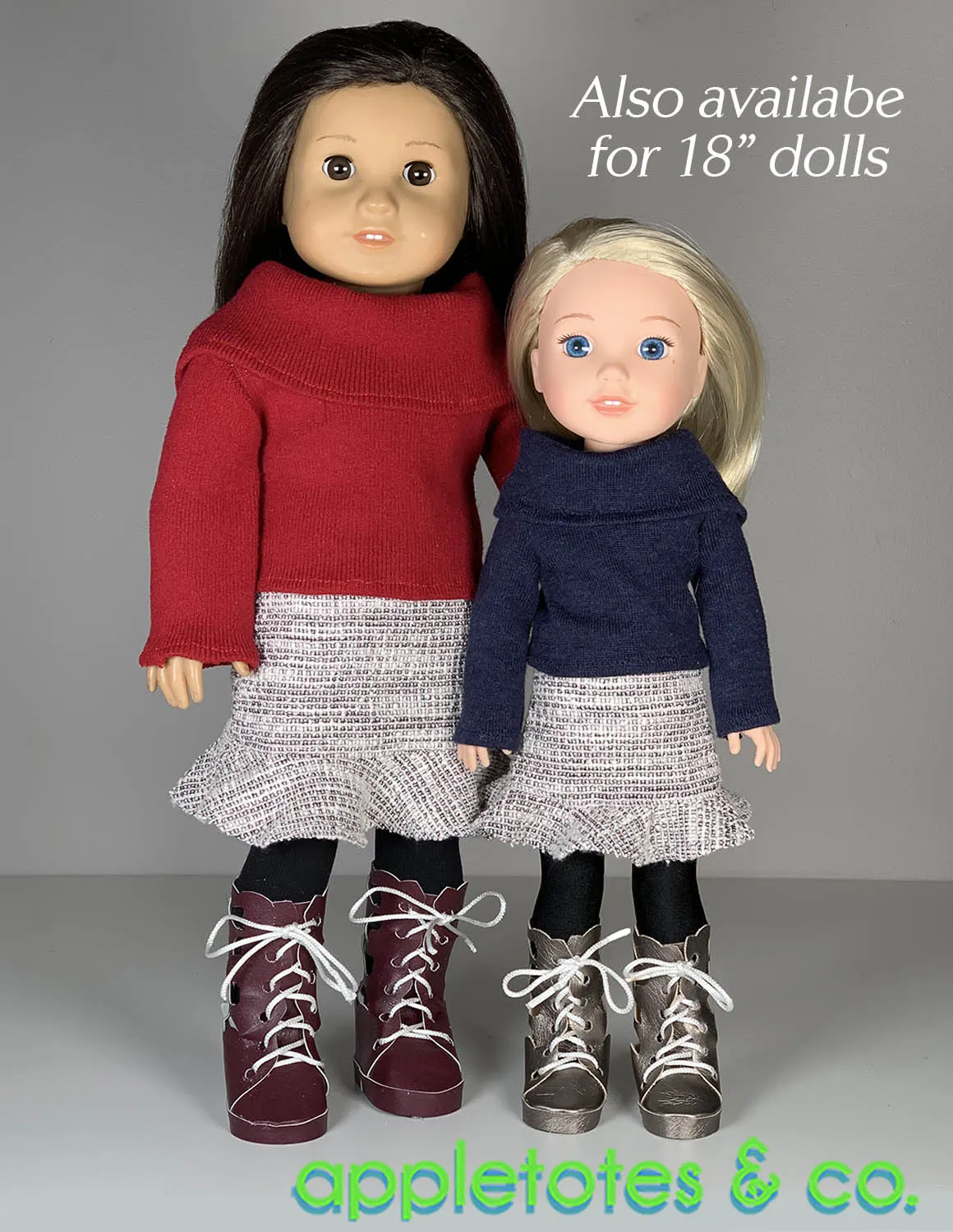 No-Sew Butterfly Boots 14 Inch Doll Sewing Pattern