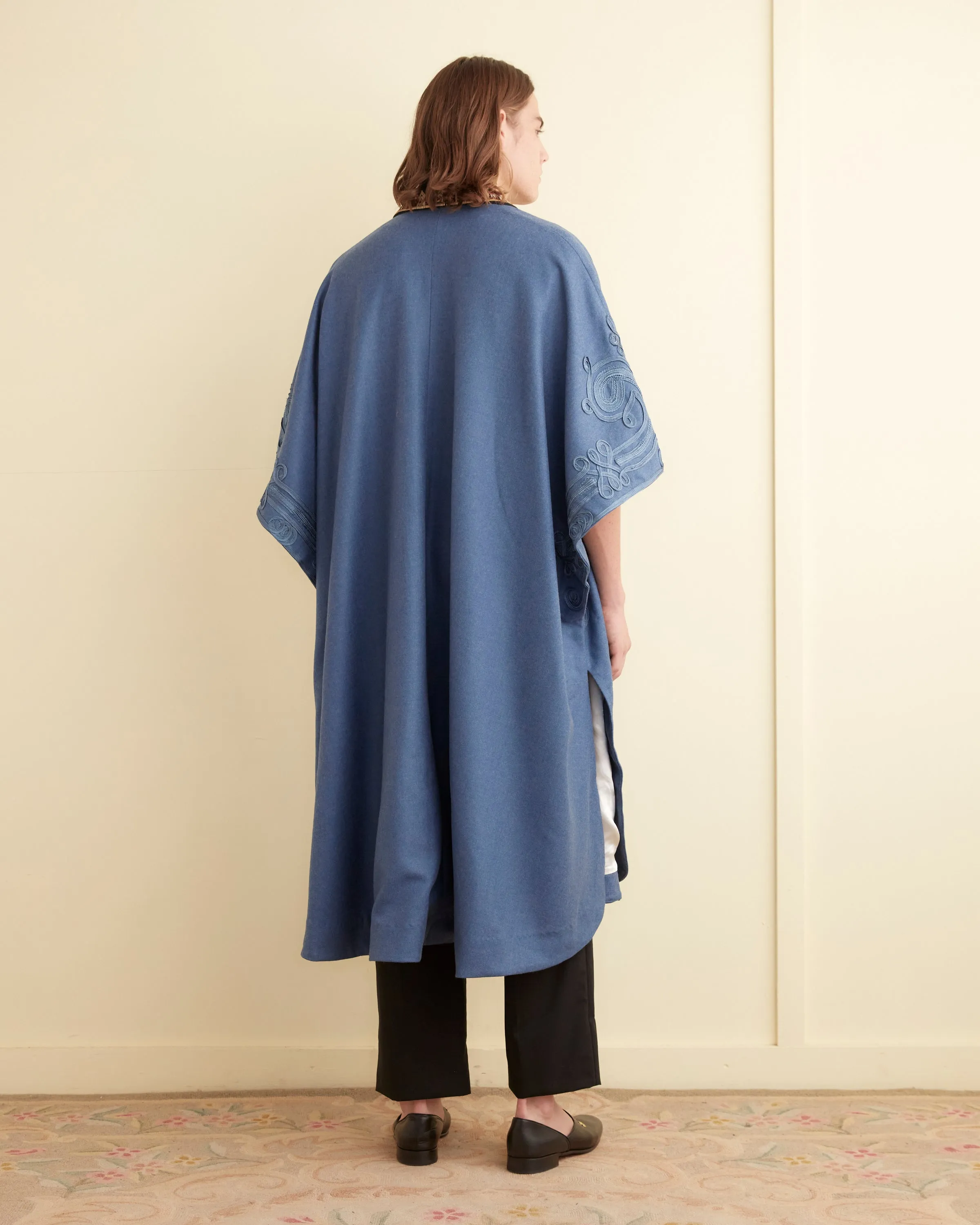 Nobleman Shawl Coat - Periwinkle