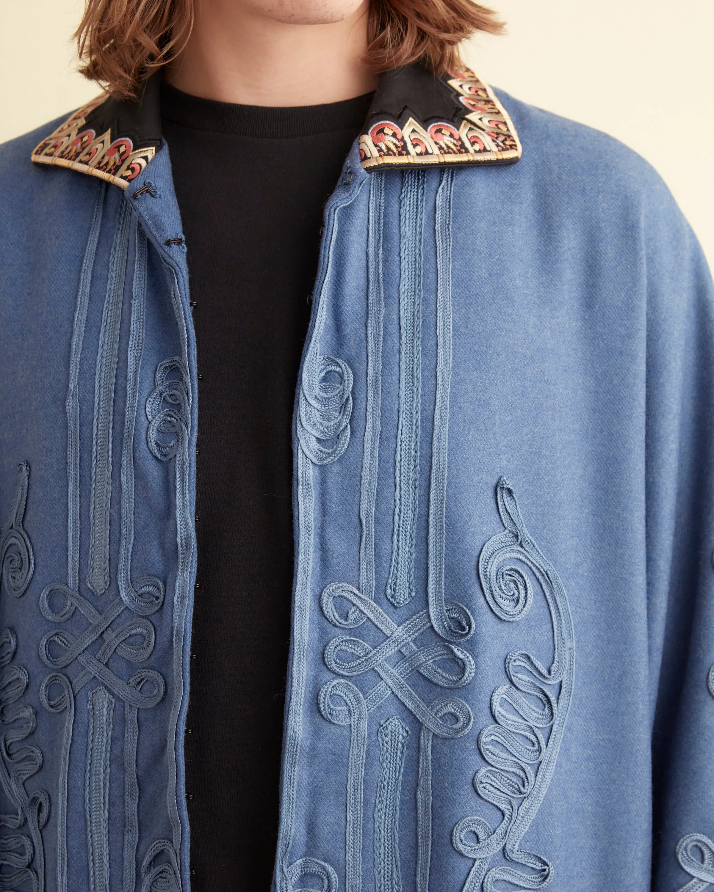 Nobleman Shawl Coat - Periwinkle