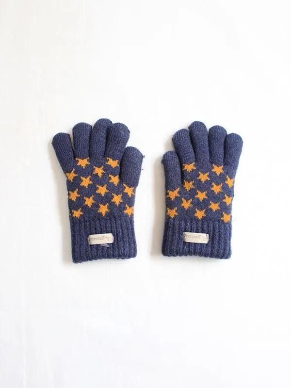 One Friday Navy Blue Warm Gloves