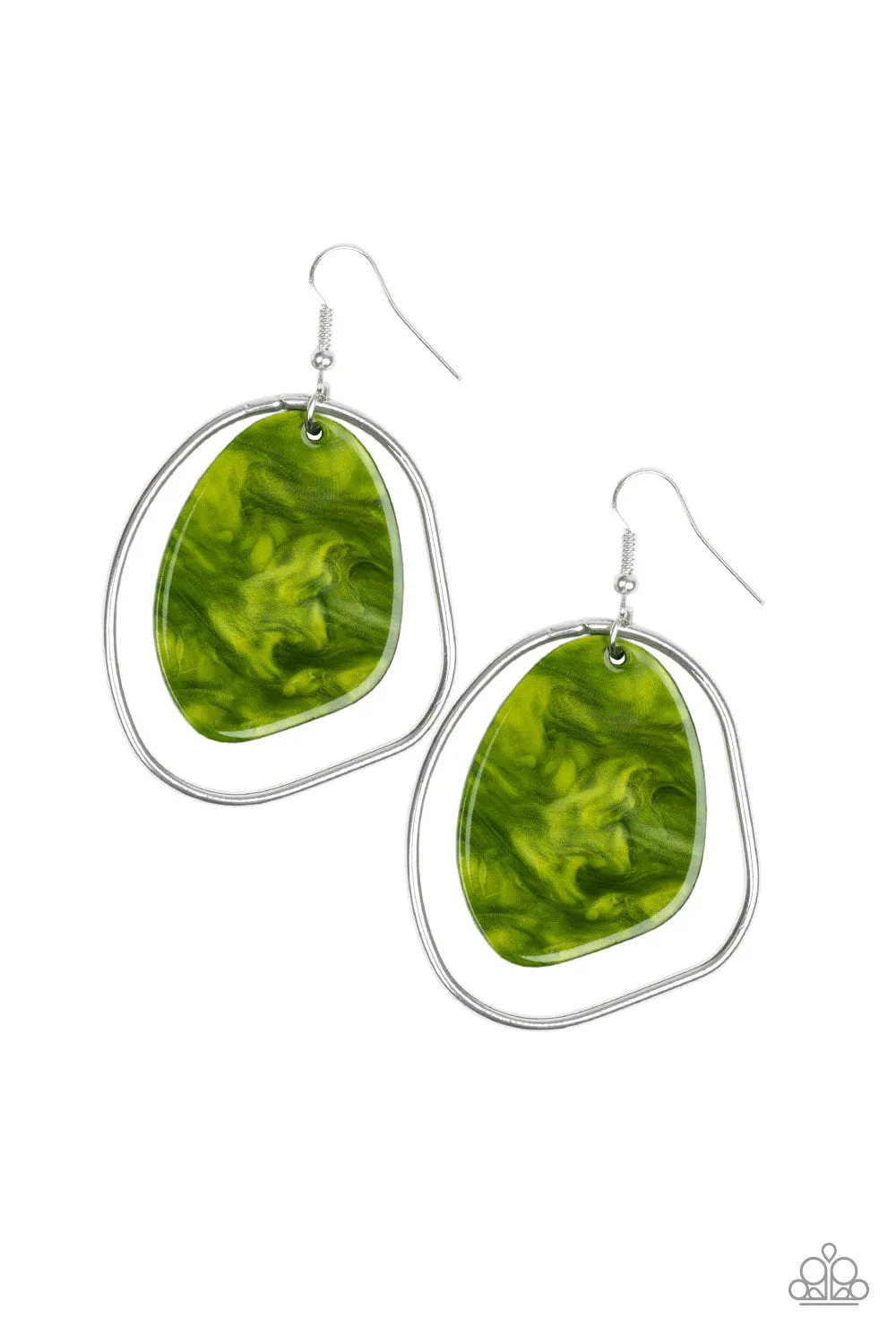 Paparazzi Haute Toddy Earrings Green