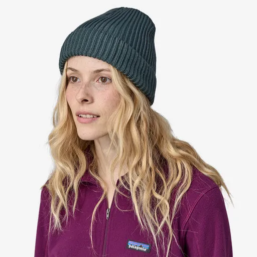 Patagonia Ash Tan Fishermans Rolled Beanie