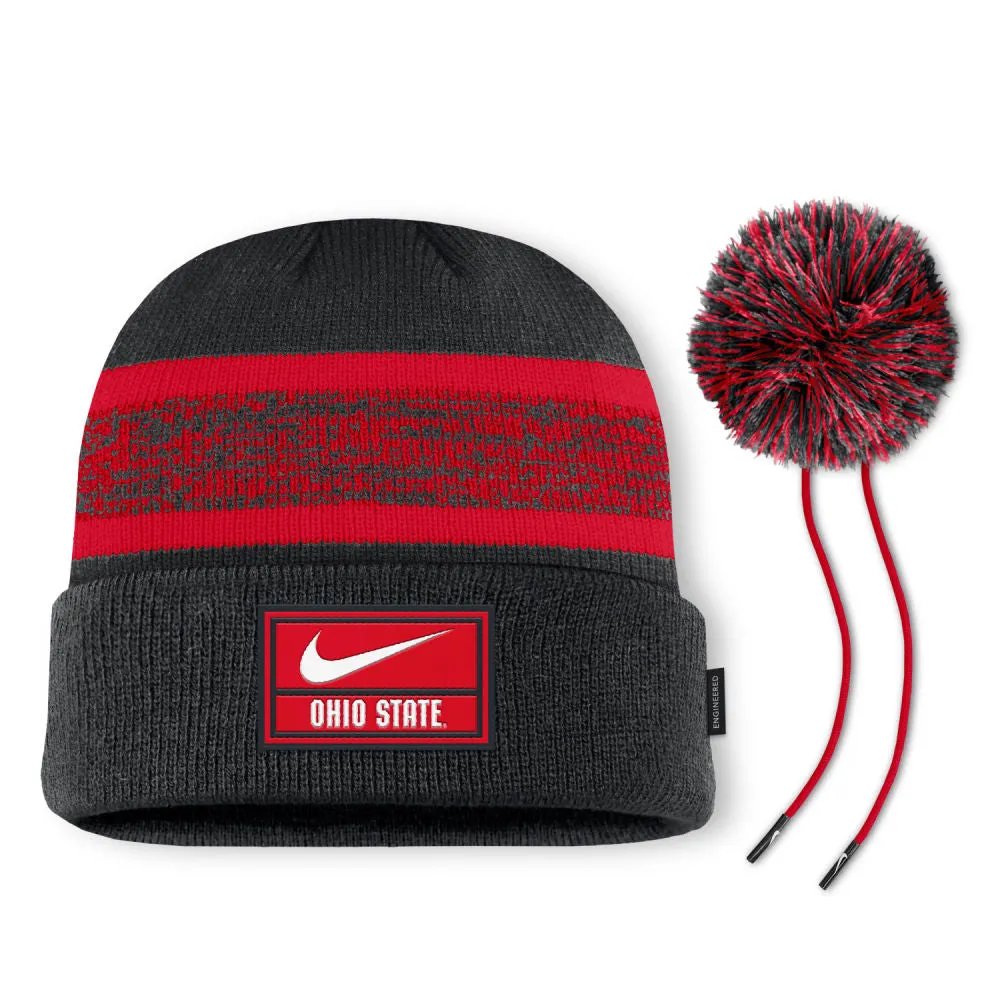 Peak Sideline Beanie Pom Knit