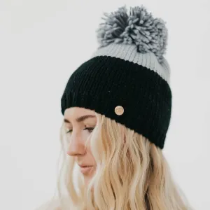 Pretty Simple | Alpine Snow Beanie: Black/Gray