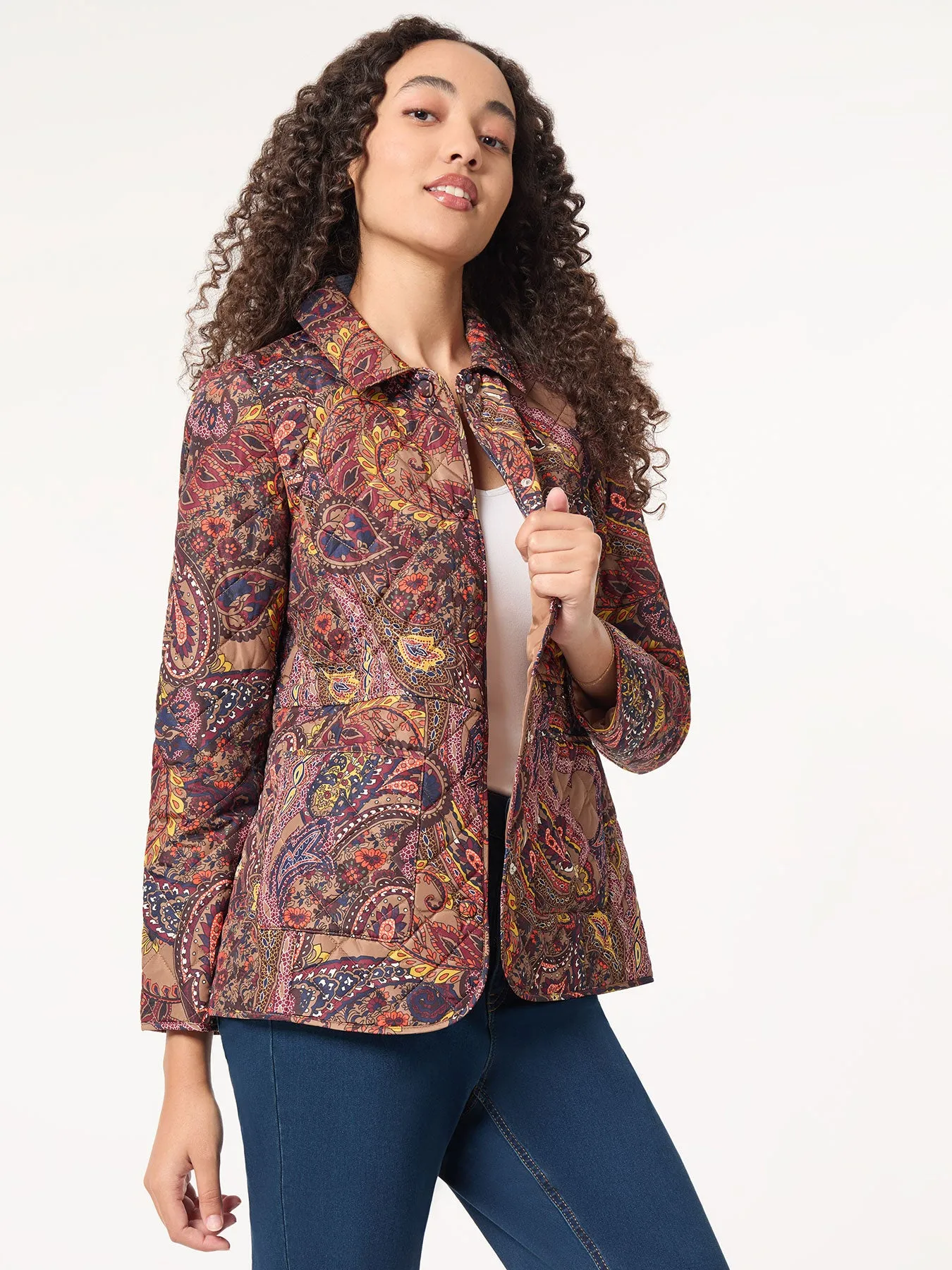 Printed Quilted Jacket