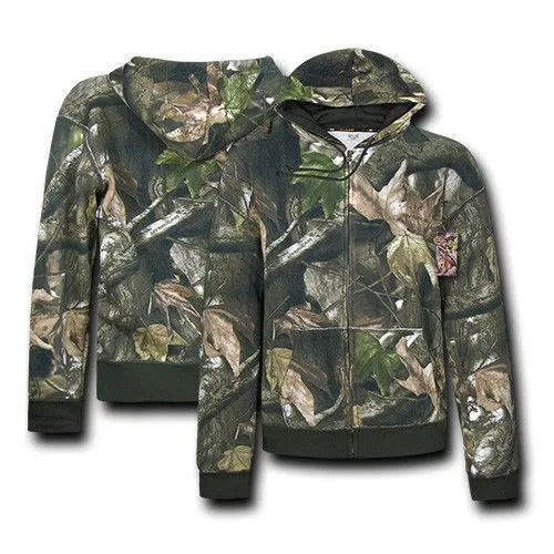 Rapid Hybricam Hunting Pullover Grey Bark Camouflage Full Zip Hoodie Jacket