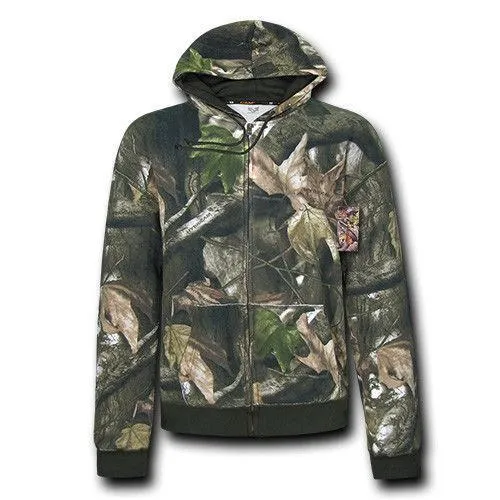 Rapid Hybricam Hunting Pullover Grey Bark Camouflage Full Zip Hoodie Jacket