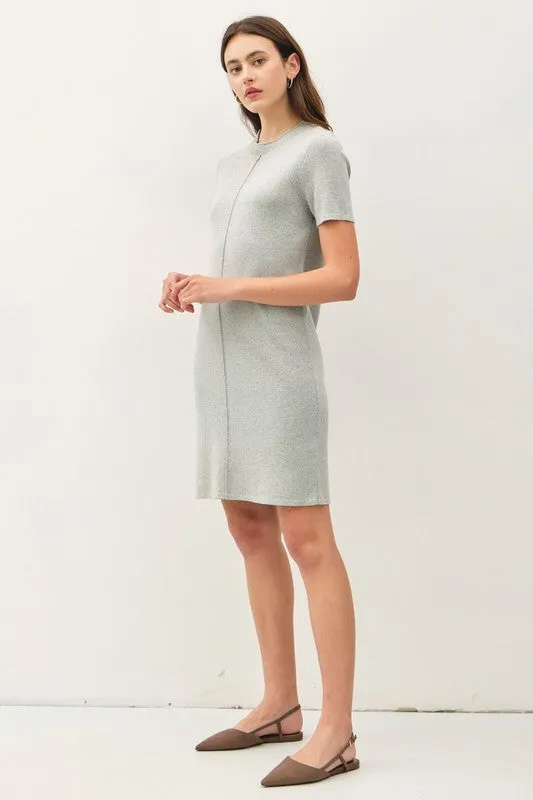 Raw Hem Sweater Dress