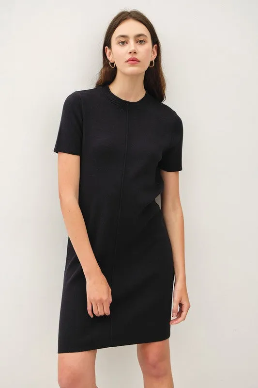 Raw Hem Sweater Dress