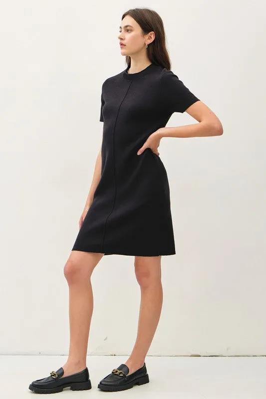 Raw Hem Sweater Dress