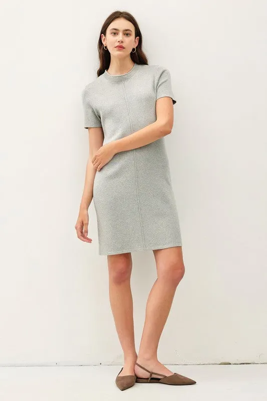 Raw Hem Sweater Dress