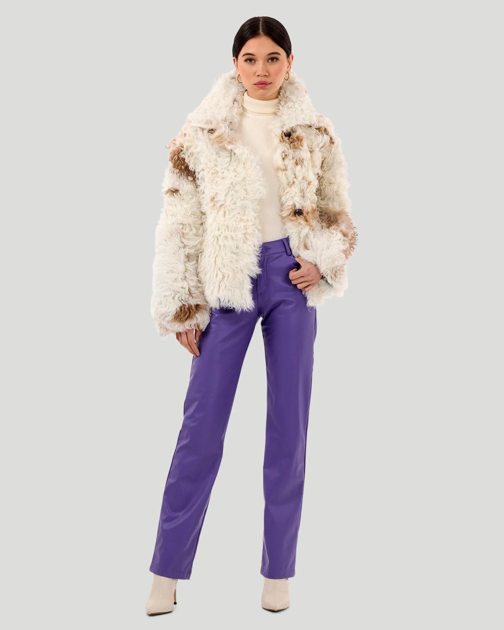 Reversible Long Hair Select Shearling Lamb Jacket