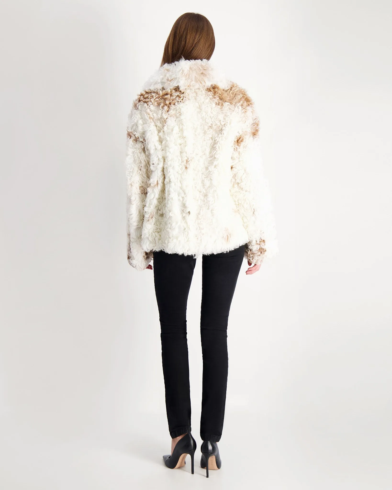 Reversible Long Hair Select Shearling Lamb Jacket