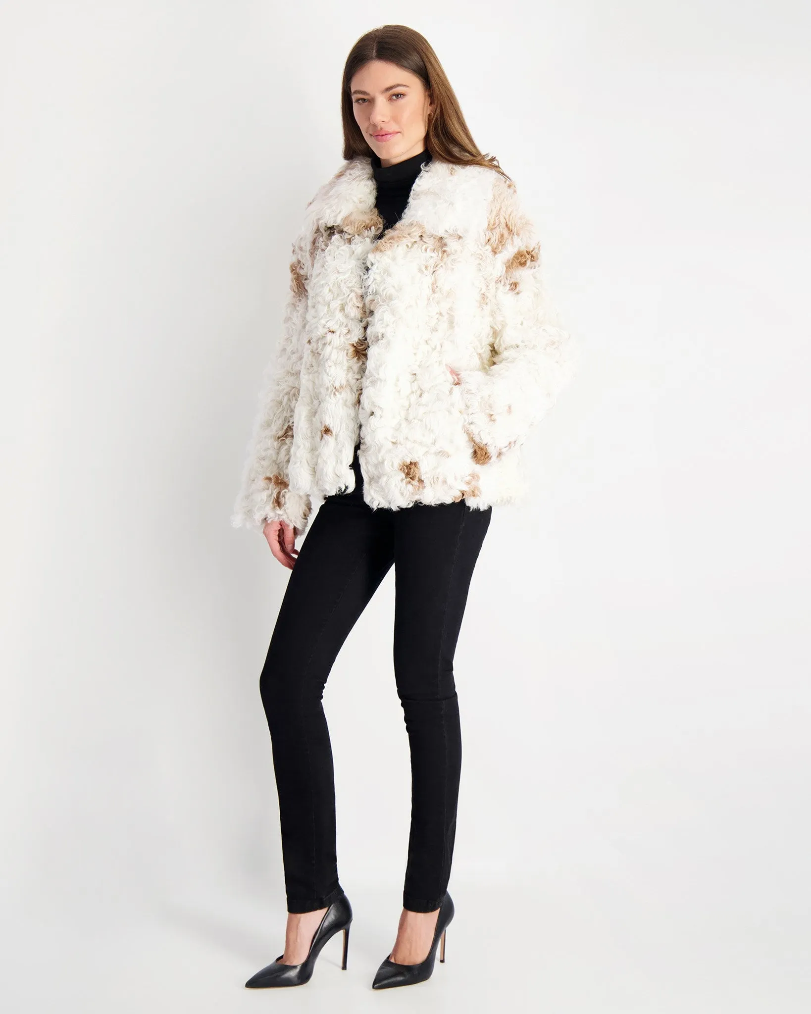 Reversible Long Hair Select Shearling Lamb Jacket