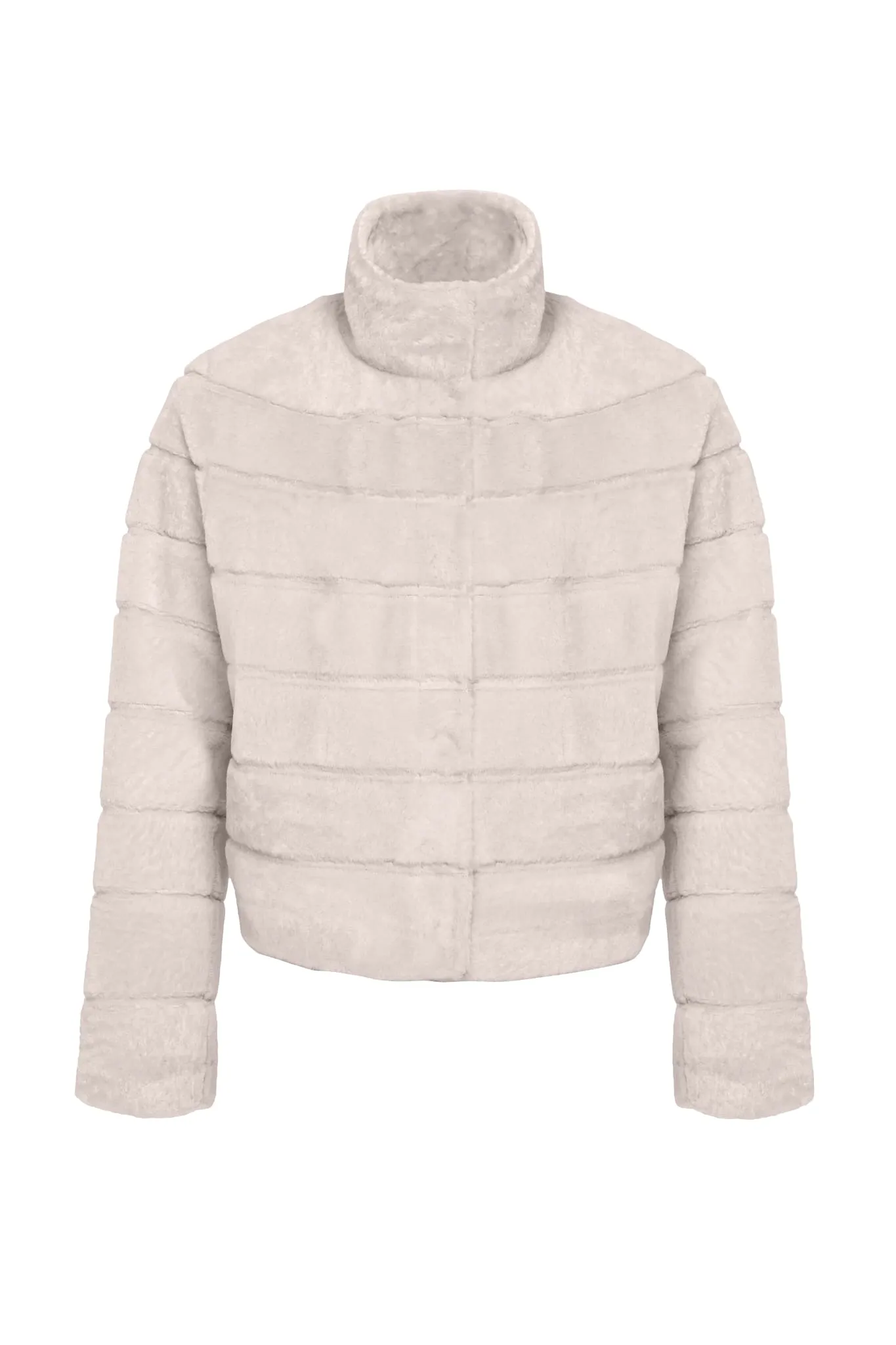 Reversible Textured Shearling Lamb Jacket