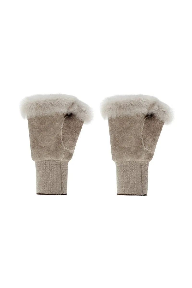 Rossella Women’s Shearling Gloves - Vison