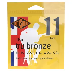 Rotosound TB11 Tru Bronze 80/20 String Set 11-52