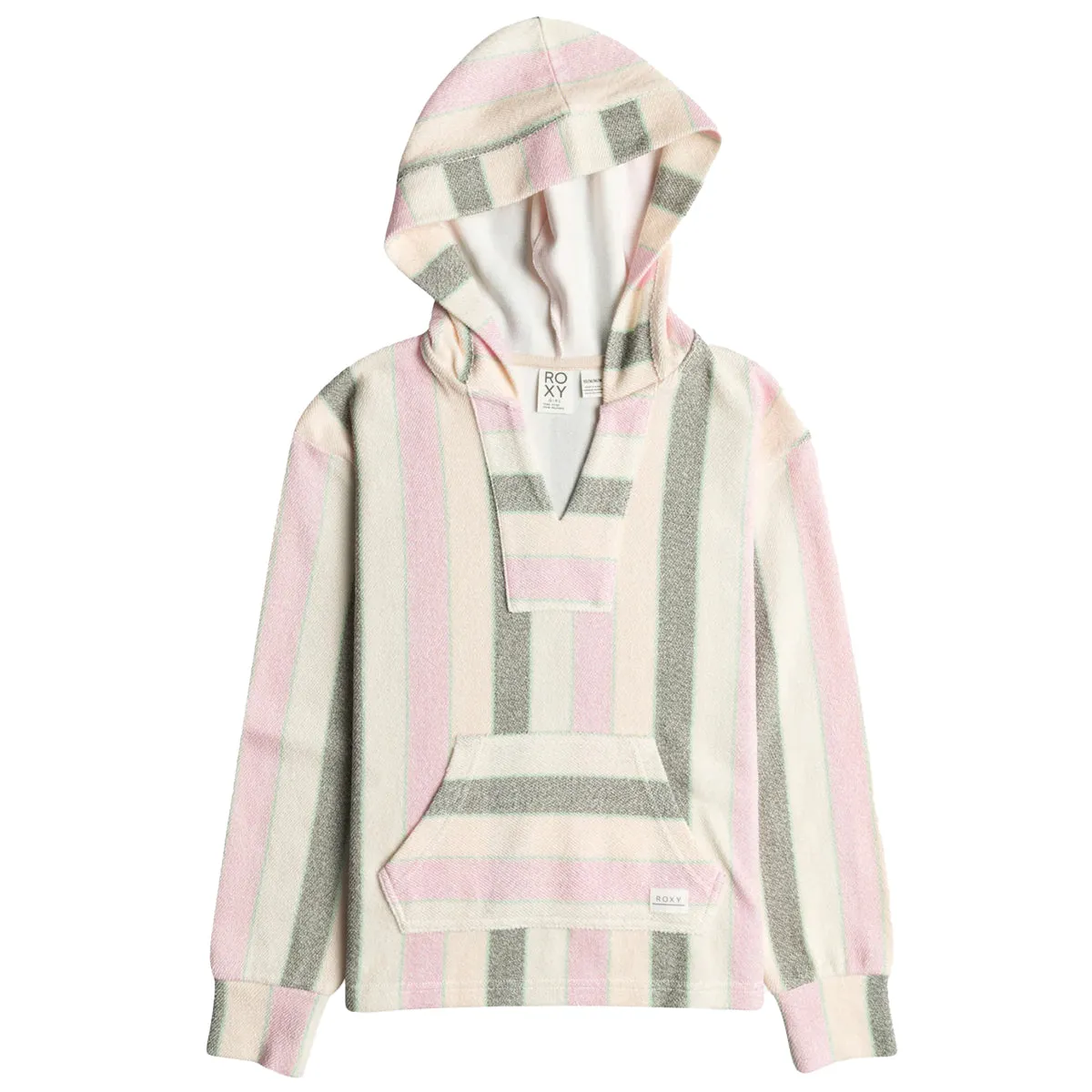 Roxy Feels Like Summer Striped V-Neck Pullover Hoodie