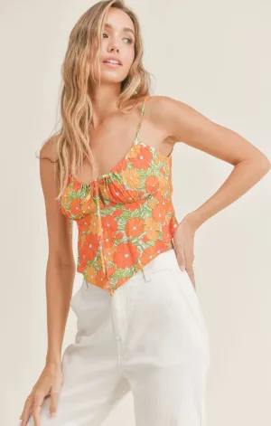 Sadie & Sage Summer Forever Tie Front Cami