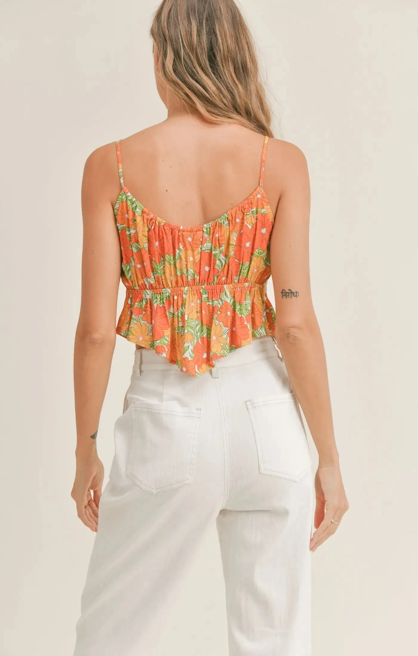 Sadie & Sage Summer Forever Tie Front Cami