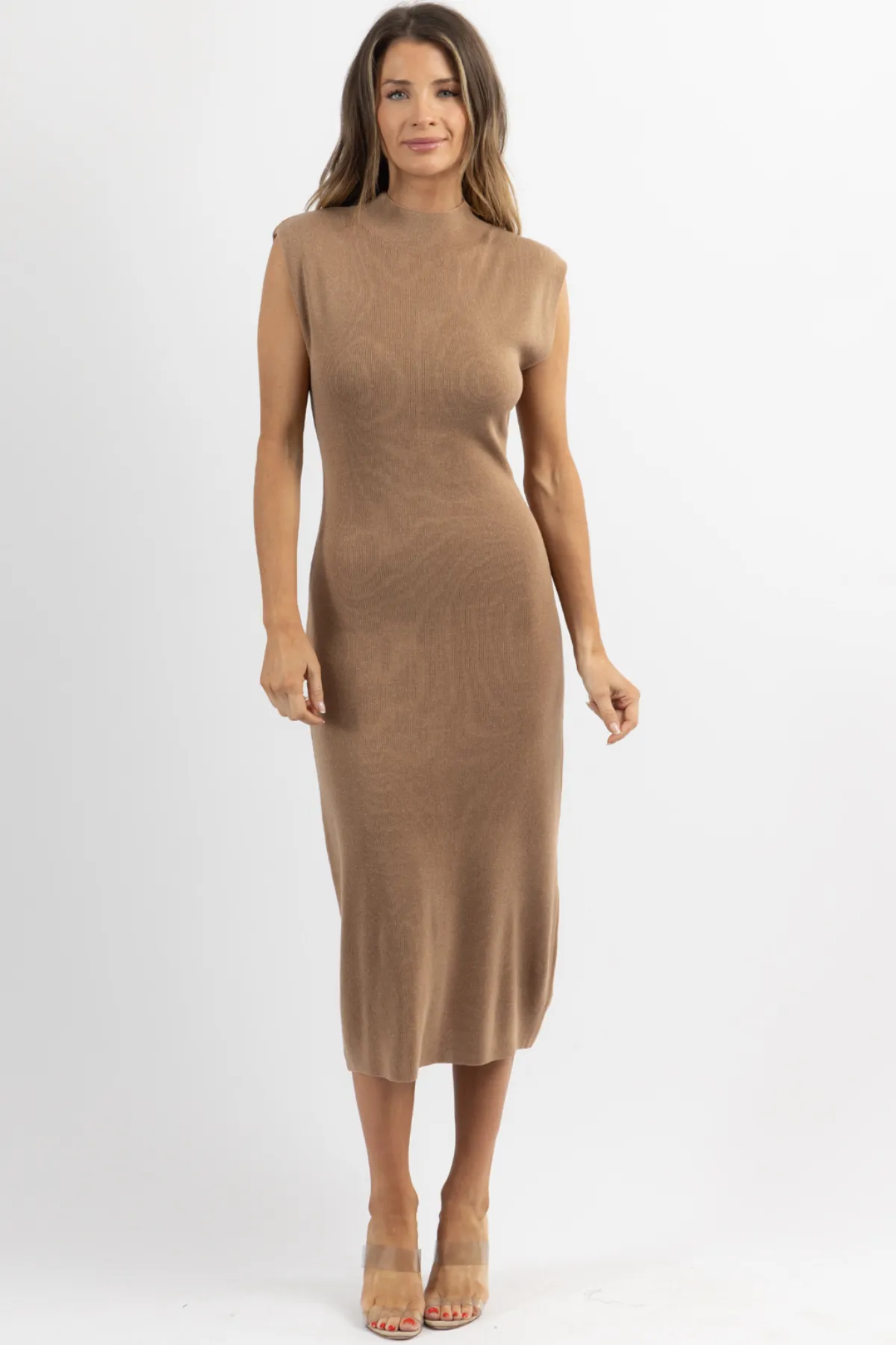 SANTA ROSA CAMEL SWEATER DRESS